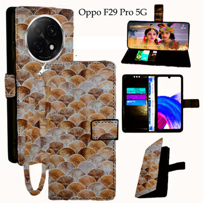 Toklot Flip Cover for Oppo F29 Pro 5G(Yellow, Pack of: 1)