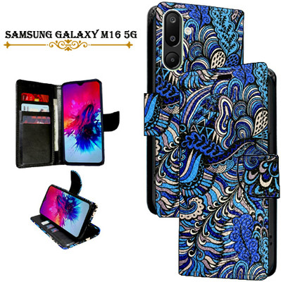 Mxkart Flip Cover for Samsung Galaxy M16 5G(Blue, Pack of: 1)