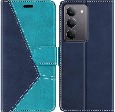 Perkie Flip Cover for realme 14x 5G(Blue, Multicolor, Dual Protection)