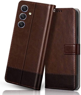 WINDMILL Flip Cover for SAMSUNG GALAXY A15 5G(Brown, Cases with Holder, Pack of: 1)