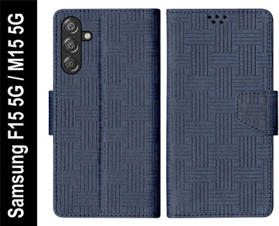 SBMS Flip Cover for Samsung Galaxy F15 5G / Samsung Galaxy M15 5G(Blue, Shock Proof, Pack of: 1)