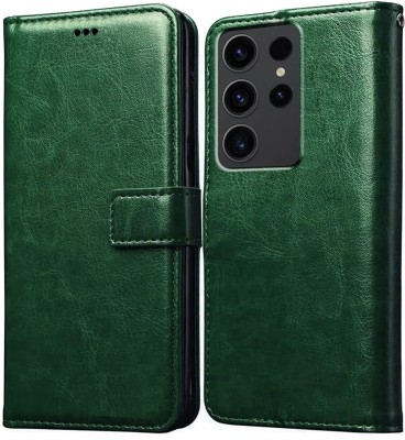 NxtGenT Flip Cover for Samsung Galaxy S23 Ultra 5G(Green, Dual Protection, Pack of: 1)