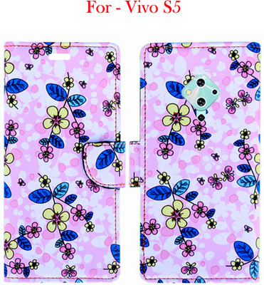 Toklot Flip Cover for Vivo S5(Pink, Pack of: 1)