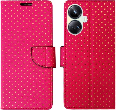 MyFlips Flip Cover for Realme 10 Pro Plus 5G(Pink, Magnetic Case, Pack of: 1)