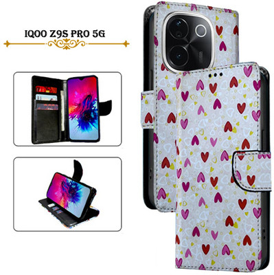 Cutemart Flip Cover for iQOO Z9s Pro 5G(White, Pack of: 1)