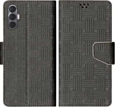 SBMS Flip Cover for Tecno Spark 8P(Black, Shock Proof, Pack of: 1)