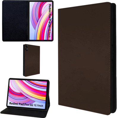 TGK Flip Cover for Redmi Pad Pro 5G 12.1 Inch Tablet(Brown, Dual Protection, Pack of: 1)