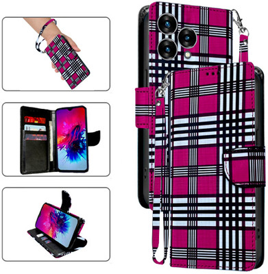 SALGO Flip Cover for Lava Blaze Curve 5G(Pink, Pack of: 1)