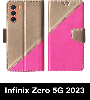 SBMS Flip Cover for Infinix Zero 5G 2023 Multicolor(Pink, Shock Proof, Pack of: 1)