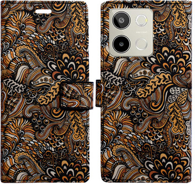 Toklot Flip Cover for Lava Blaze 3 5G(Brown, Pack of: 1)