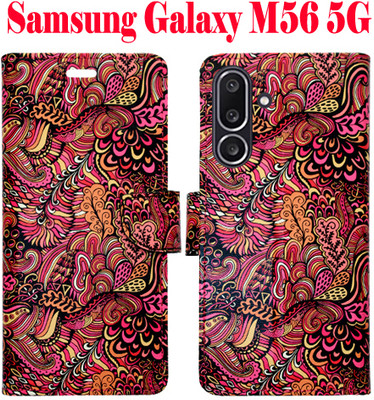 Toklot Flip Cover for Samsung Galaxy M56 5G(Red, Pack of: 1)