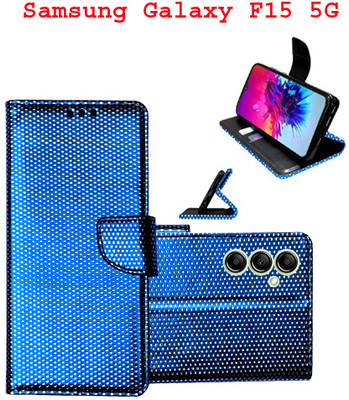 Toklot Flip Cover for Samsung Galaxy F15 5G(Blue, Pack of: 1)