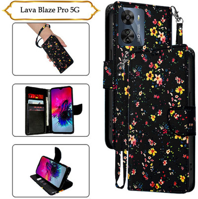 Asmart Flip Cover for Lava Blaze Pro 5G(Black, Pack of: 1)