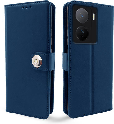 Pikkme Flip Cover for iQOO Z7 5G(Blue, Cases with Holder, Pack of: 1)