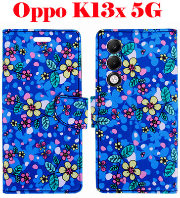 Toklot Flip Cover for OPPO K13x 5G(Blue, Pack of: 1)