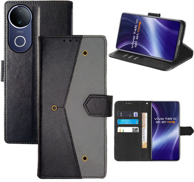 Aaghosh Flip Cover for Vivo T4R 5G, vivo V50 5G, Vivo V50e 5G(Black, Shock Proof, Pack of: 1)