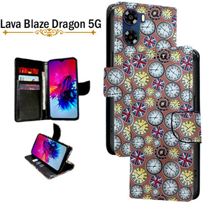 Cutemart Flip Cover for Lava Blaze Dragon 5G(Multicolor, Pack of: 1)