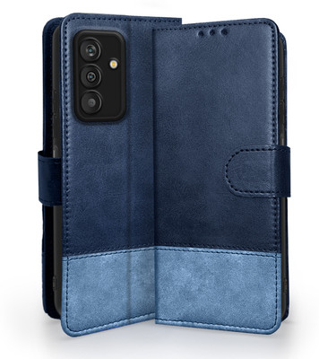 Pikkme Flip Cover for Samsung Galaxy M13 4G(Blue, Cases with Holder, Pack of: 1)