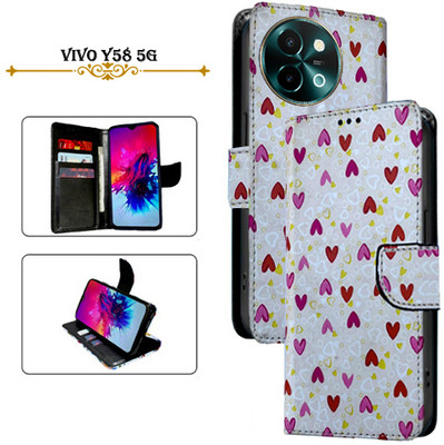 PARGO Flip Cover for Vivo Y58 5G(White, Pack of: 1)