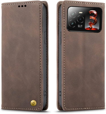 ClickAway Wallet Case Cover for Lava Agni 3 5G |High Premium Class Series Business Edition Flip Back Cover(Brown, Flexible, Pack of: 1)