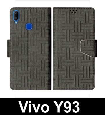 SScase Flip Cover for Vivo Y93(Black, Shock Proof, Pack of: 1)