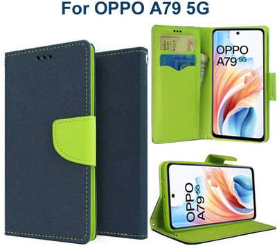 Carnage Flip Cover for OPPO A79 5G(Blue, Cases with Holder, Pack of: 1)