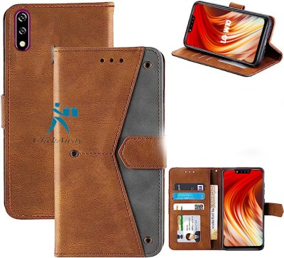 Worth Buy Flip Cover for LG W10 | Luxury Design Men Women Wallet Back Cover(Brown, Dual Protection, Pack of: 1)