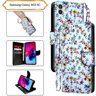 PARGO Flip Cover for Samsung Galaxy M13 5G(White, Pack of: 1)