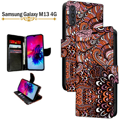 PARGO Flip Cover for Samsung Galaxy M13 4G(Brown, Pack of: 1)
