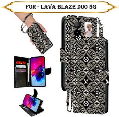 SALGO Flip Cover for Lava Blaze Duo 5G(Multicolor, Pack of: 1)