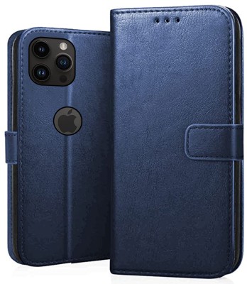 MobileMantra Flip Cover for Apple iPhone 14 Pro | Leather Finish | Inside TPU with Card Pockets | Back Cover |(Blue, Shock Proof, Pack of: 1)