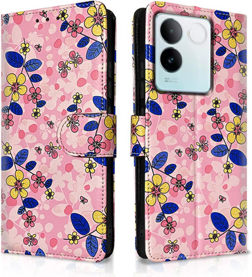 Pikkme Flip Cover for iQOO Z7 Pro 5G(Pink, Pack of: 1)