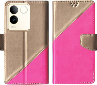 korumacase Flip Cover for Vivo T2 Pro 5G / iQOO Z7 Pro 5G(Pink, Shock Proof, Pack of: 1)