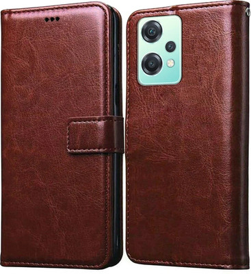 Casotec Flip Cover for OnePlus Nord CE 2 Lite 5G(Brown, Pack of: 1)