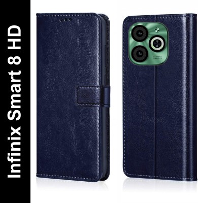 Cockcrow Flip Cover for Infinix Smart 8 HD(Blue, Shock Proof, Pack of: 1)