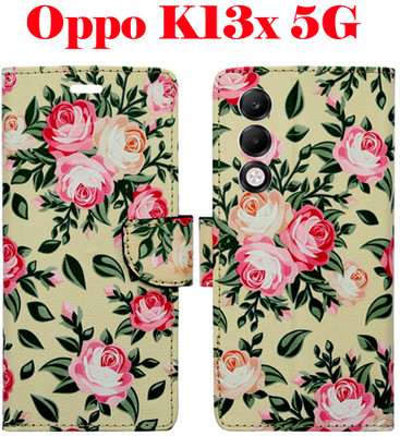 Realgo Flip Cover for OPPO K13x 5G(Yellow, Pack of: 1)
