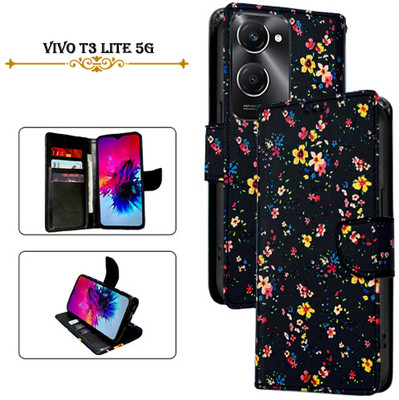 PARGO Flip Cover for vivo T3 Lite 5G(Black, Pack of: 1)