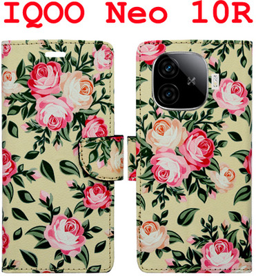 Toklot Flip Cover for IQOO Neo 10R 5G(Yellow, Pack of: 1)