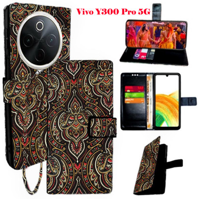 Mxkart Flip Cover for Vivo Y300 Pro 5G(Brown, Pack of: 1)