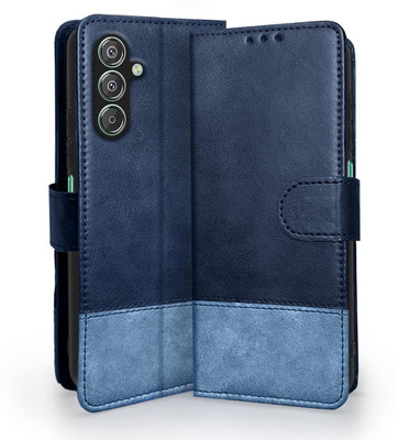 Pikkme Flip Cover for Samsung Galaxy F15 5G, Samsung Galaxy M15 5G(Blue, Cases with Holder, Pack of: 1)