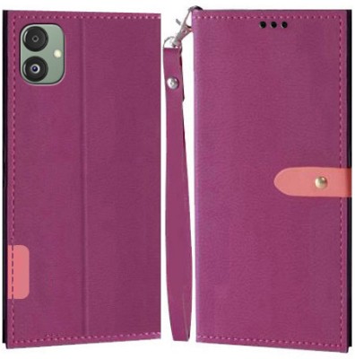 YAYAVAR Flip Cover for Samsung Galaxy F14 5G(Pink, Grip Case, Pack of: 1)