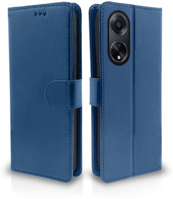 Tingtong Flip Cover for Oppo F23, Oppo F23 5G(Blue, Cases with Holder, Pack of: 1)