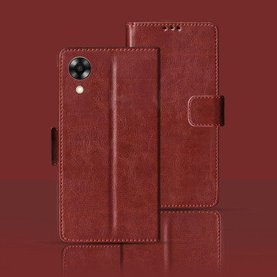 Kalua Mall Flip Cover for OPPO A17K(Maroon, Pack of: 1)