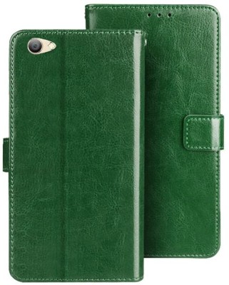 Takshiv Deal Flip Cover for VIVO Y66(Green, Dual Protection, Pack of: 1)