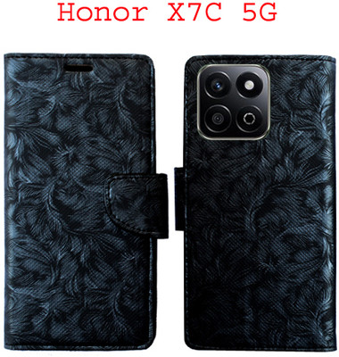 Toklot Flip Cover for Honor X7C 5G(Black, Pack of: 1)