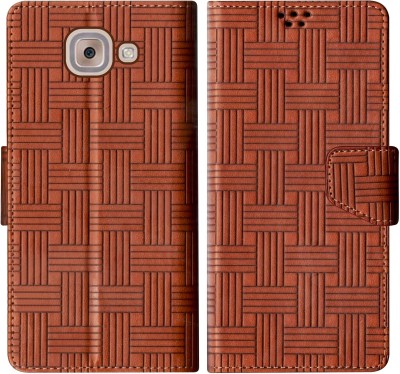 korumacase Flip Cover for Samsung Galaxy J7 Max(Brown, Shock Proof, Pack of: 1)