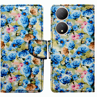 Toklot Flip Cover for Vivo Y100 5G(Blue, Pack of: 1)