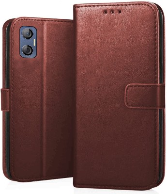MobileMantra Flip Cover for Tecno Pova Neo 5G | Leather Finish | Inside TPU with Card Pockets | Back Cover |(Brown, Shock Proof, Pack of: 1)