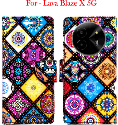 Toklot Flip Cover for Lava Blaze X 5G(Purple, Pack of: 1)