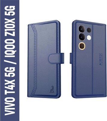 AIBEX Flip Cover for Vivo Y31 Pro 5G / Vivo T4X 5G / IQOO Z10X 5G |Premium Leather Finish | Magnetic Closure(Blue, Magnetic Case, Pack of: 1)